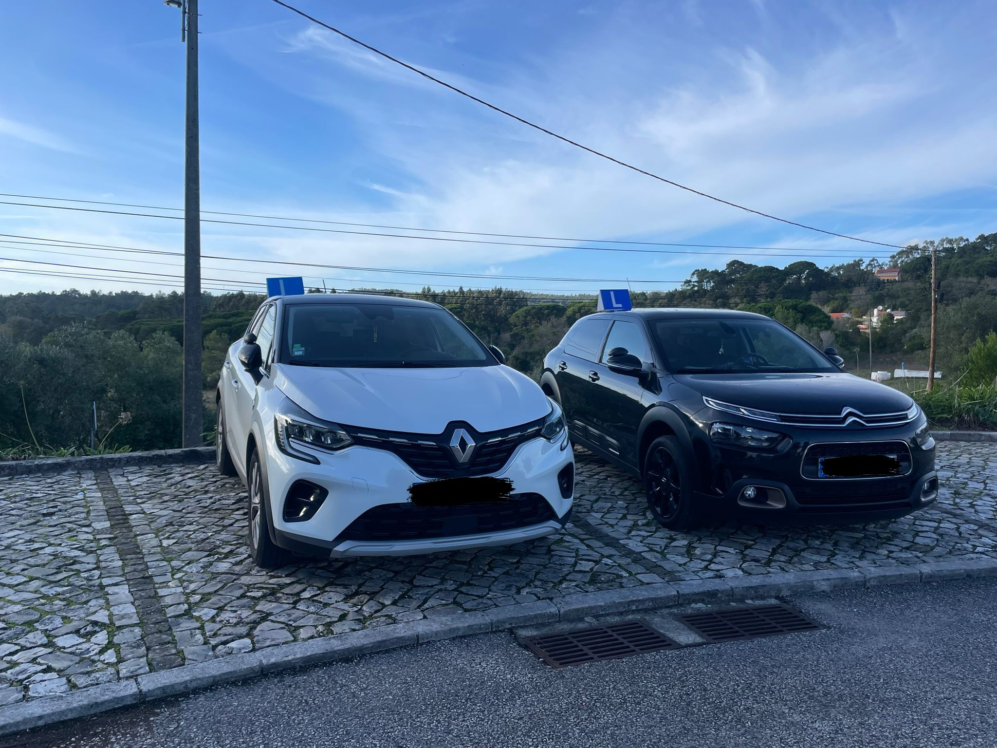 Dois carros de formação